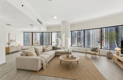 Apartment - 3 Bedrooms - 4 Bathrooms for rent in Time Place Tower - Dubai Marina - Dubai