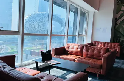 Office Space - 1 Bedroom - 2 Bathrooms for rent in Latifa Tower - Sheikh Zayed Road - Dubai