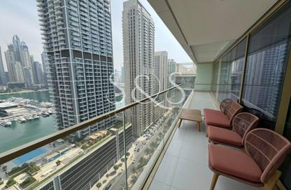 Apartment - 1 - 2 for rent in Grand Bleu Tower 2 - Grand Bleu - Emaar Beachfront - Dubai Harbour - Dubai