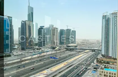 Office Space - Studio - 1 Bathroom for rent in Marina Plaza - Dubai Marina - Dubai