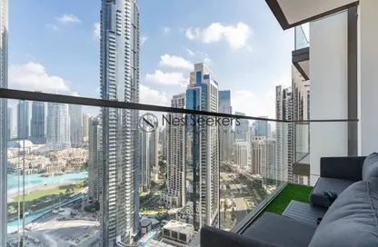 شقة - غرفة نوم - 1 حمام للايجار في برج التاج - وسط مدينة دبي - دبي