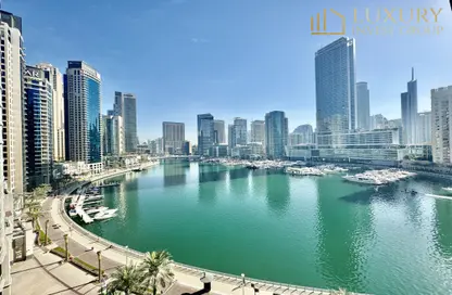 شقة - غرفة نوم - 2 حمامات للايجار في برج ذا بوينت - دبي مارينا - دبي