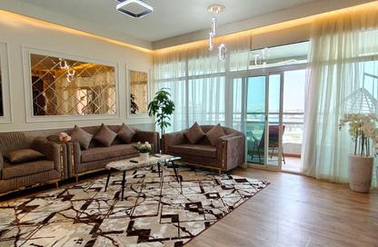 Apartment - 2 Bedrooms - 3 Bathrooms for rent in Horizon Towers - Ajman Downtown - Ajman
