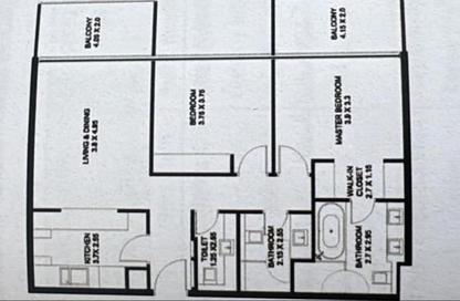 Apartment - 2 Bedrooms - 3 Bathrooms for sale in Vida 3 - Vida Residences - Aljada - Sharjah