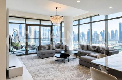Apartment - 3 Bedrooms - 4 Bathrooms for rent in Marina Vista Tower 2 - Marina Vista - Emaar Beachfront - Dubai Harbour - Dubai