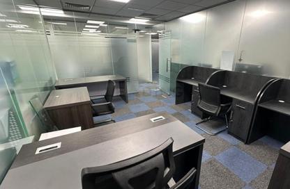 Business Centre - Studio - 3 Bathrooms for rent in Clover Bay Tower - Business Bay - Dubai