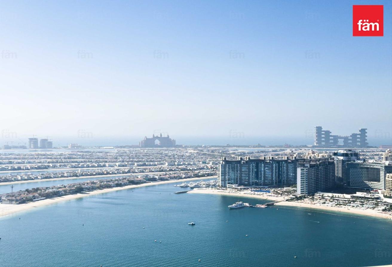 Full Palm Views | Rare Curved Terrace | Brand New photo 5