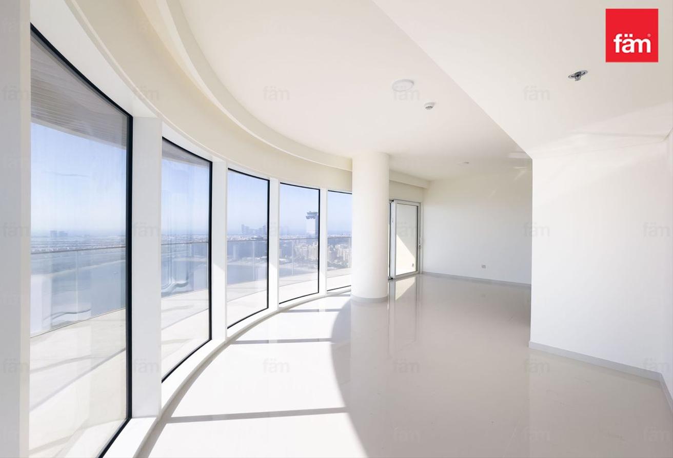 Full Palm Views | Rare Curved Terrace | Brand New photo 4