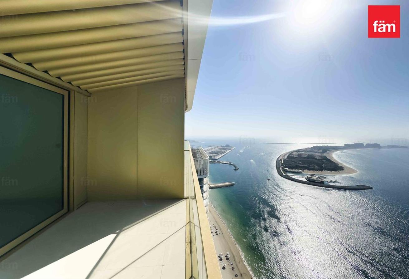 Full Palm Views | Rare Curved Terrace | Brand New photo 9