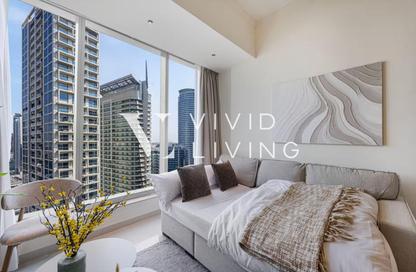 Apartment - 1 Bedroom - 2 Bathrooms for rent in Silverene Tower B - Silverene - Dubai Marina - Dubai