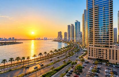 Apartment - 1 - 2 for rent in Al Qasba Downtown - Al Qasba - Sharjah