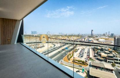 Apartment - 2 - 2 for rent in Binghatti Pinnacle - Dubai Healthcare City 2 - Al Jaddaf - Dubai