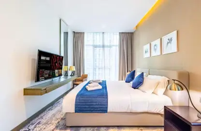 Apartment - Studio - 1 Bathroom for rent in Damac Maison Prive - Business Bay - Dubai