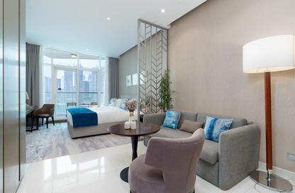 Apartment - Studio - 1 Bathroom for rent in Damac Maison Prive B - Damac Maison Prive - Business Bay - Dubai