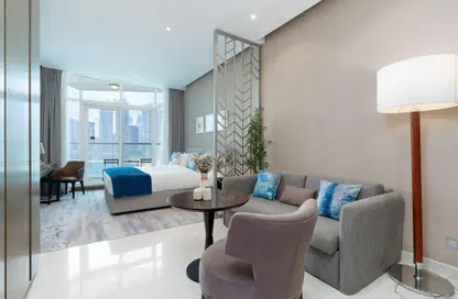 Apartment - Studio - 1 Bathroom for rent in Damac Maison Prive B - Damac Maison Prive - Business Bay - Dubai