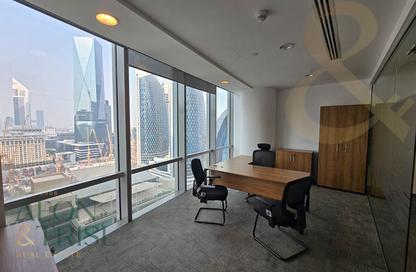 Office Space - Studio - 1 Bathroom for rent in North Tower - Emirates Financial Towers - DIFC - Dubai