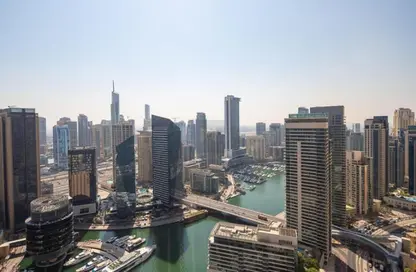 شقة - غرفة نوم - 2 حمامات للايجار في باي سنترال شرق - باي سنترال - دبي مارينا - دبي