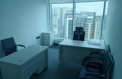Business Centre - Studio - 2 Bathrooms for rent in The Prime Tower - Business Bay - Dubai