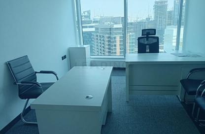 Business Centre - Studio - 2 Bathrooms for rent in The Prime Tower - Business Bay - Dubai