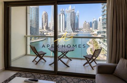 Apartment - 1 Bedroom - 2 Bathrooms for rent in Marina View Tower B - Marina View - Dubai Marina - Dubai