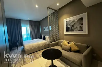 Apartment - Studio - 1 Bathroom for rent in Damac Maison Prive A - Damac Maison Prive - Business Bay - Dubai