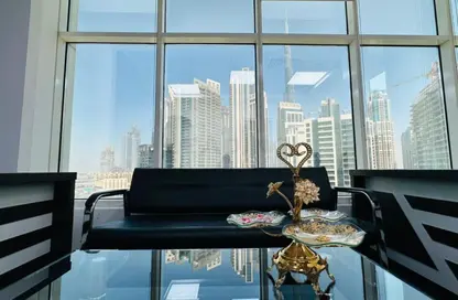 مركز أعمال - استوديو للايجار في برج كلوفر - الخليج التجاري - دبي