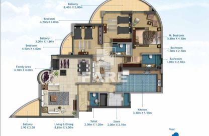 Apartment - 3 - 4 for sale in Asas Tower - Al Khan Lagoon - Al Khan - Sharjah