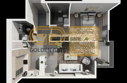 شقة - غرفة نوم - 2 حمامات للبيع في عجمان كزيك تاورز - الراشدية 1 - الراشدية - عجمان