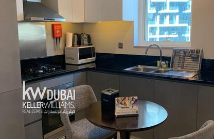 Apartment - Studio - 1 Bathroom for rent in Damac Maison Prive A - Damac Maison Prive - Business Bay - Dubai
