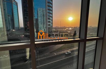 Office Space - Studio - 1 Bathroom for rent in Al Ferasa Tower - Al Majaz 1 - Al Majaz - Sharjah