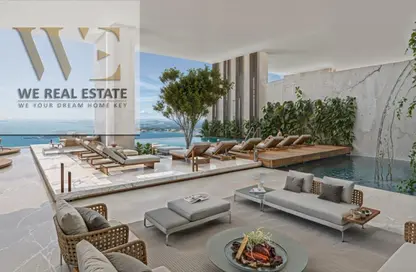 Apartment - 1 Bedroom - 2 Bathrooms for sale in Corniche Tower - Ajman Corniche Road - Ajman