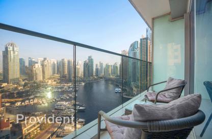 Apartment - 2 - 3 for rent in Damac Heights - Dubai Marina - Dubai