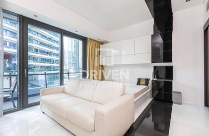 Apartment - Studio - 1 Bathroom for rent in Silverene Tower B - Silverene - Dubai Marina - Dubai