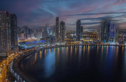 Apartment - 2 Bedrooms - 2 Bathrooms for sale in Beach Tower 2 - Al Khan Lagoon - Al Khan - Sharjah