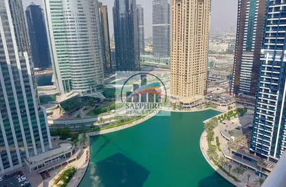 Apartment - 1 Bathroom for rent in Lake View Tower - JLT Cluster B - Jumeirah Lake Towers - Dubai