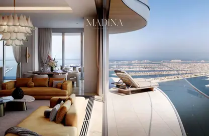 شقة - غرفة نوم - 1 حمام للبيع في برج Seapoint 1 - سي بوينت - إعمار بيتشفرونت - دبي هاربور - دبي