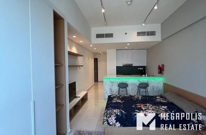 Apartment - Studio - 1 for rent in Blue Waves Tower - Dubai Land Residence Complex - Dubai