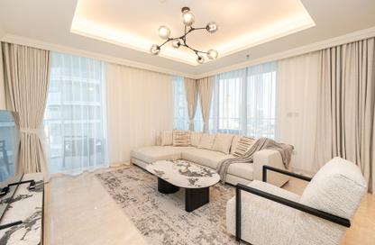 Apartment - 2 - 2 for rent in Palace Beach Residence Tower 2 - Palace Beach Residence - Emaar Beachfront - Dubai Harbour - Dubai