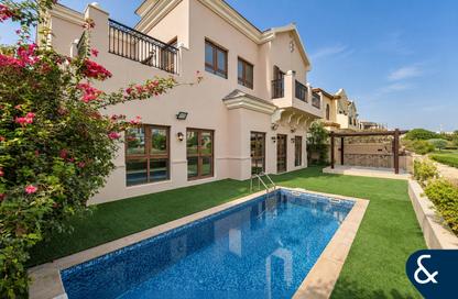Villa - 4 - 5 for rent in Orange Lake - Jumeirah Golf Estates - Dubai
