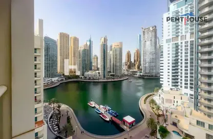Apartment - Studio - 1 Bathroom for rent in Marina View Tower A - Marina View - Dubai Marina - Dubai