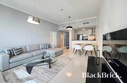 Apartment - 1 - 2 for rent in Damac Heights - Dubai Marina - Dubai