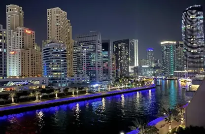 شقة - غرفة نوم - 2 حمامات للايجار في برج بانوراما - دبي مارينا - دبي