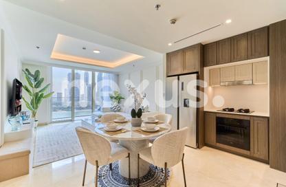 Apartment - 2 Bedrooms - 2 Bathrooms for rent in Palace Beach Residence Tower 1 - Palace Beach Residence - EMAAR Beachfront - Dubai Harbour - Dubai