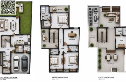 Townhouse - 3 Bedrooms - 5 Bathrooms for sale in The Strip - District 9 - Al Zorah - Ajman