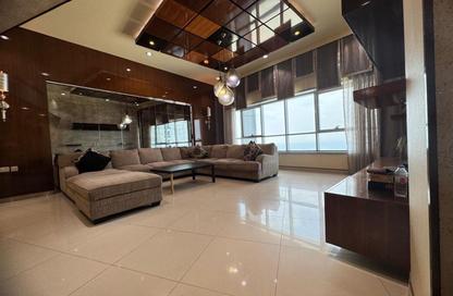 Apartment - 3 Bedrooms - 4 Bathrooms for rent in Corniche Tower - Ajman Corniche Road - Ajman