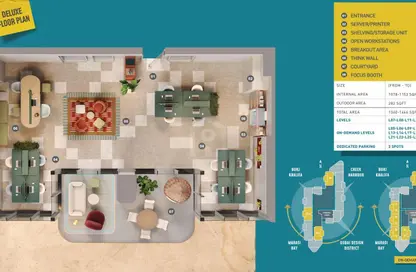 Office Space - Studio for sale in HQ by Rove - Business Bay - Dubai