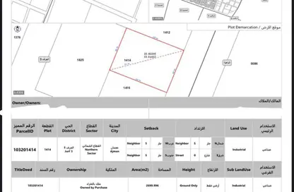 أرض - استوديو للبيع في الجرف الصناعية 3 - الجرف الصناعية - عجمان