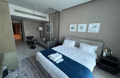Apartment - Studio - 1 Bathroom for rent in Damac Maison Prive B - Damac Maison Prive - Business Bay - Dubai