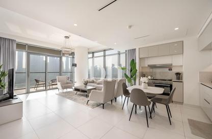 شقة - 3 غرف نوم - 3 حمامات للايجار في برج Marina Vista 2 - مارينا فيستا - إعمار بيتشفرونت - دبي هاربور - دبي
