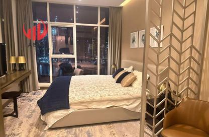 Apartment - Studio - 1 Bathroom for rent in Damac Maison Prive A - Damac Maison Prive - Business Bay - Dubai